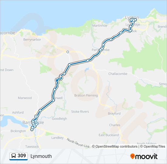 309 bus Line Map