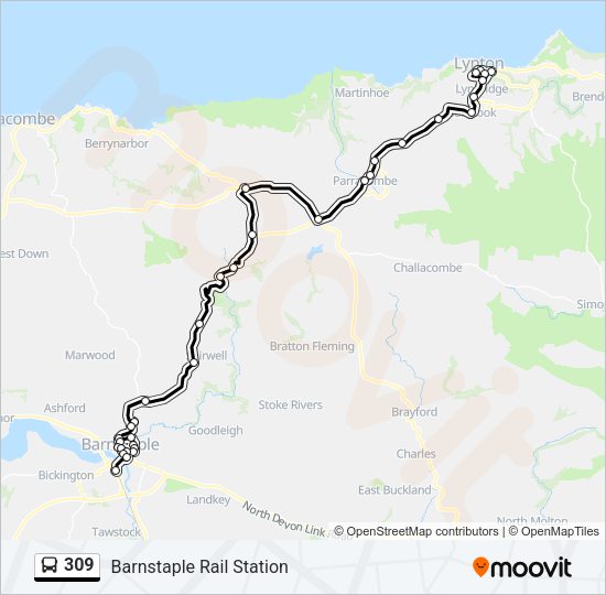 309 Bus Line Map