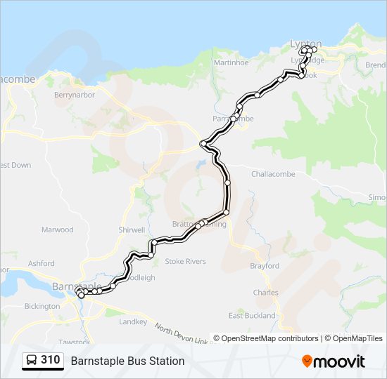 310 Bus Line Map