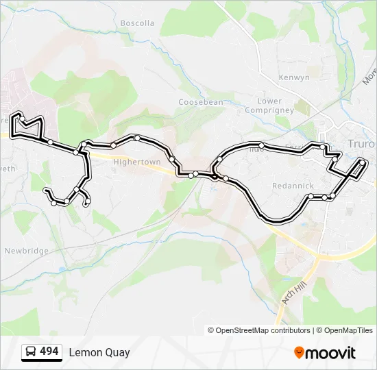 494 Route: Schedules, Stops & Maps - Lemon Quay (Updated)