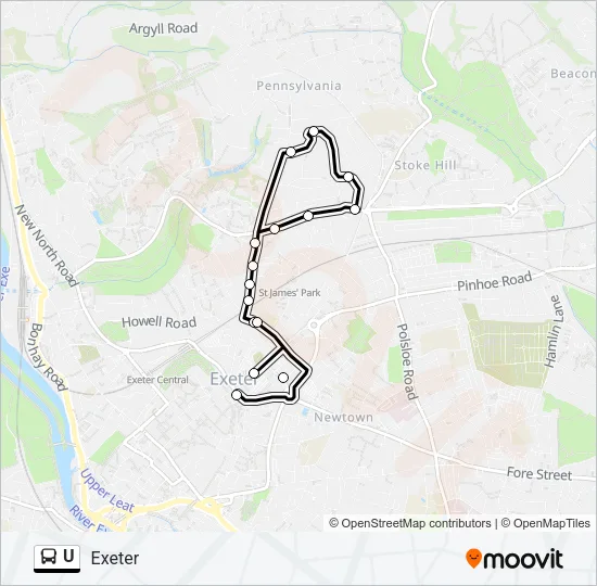 U  Line Map