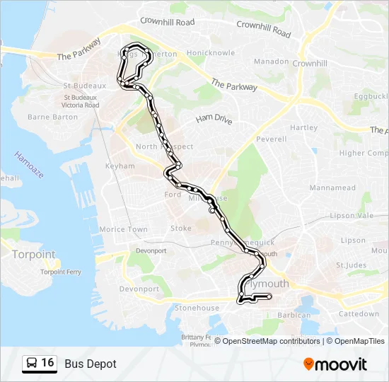 16  Line Map