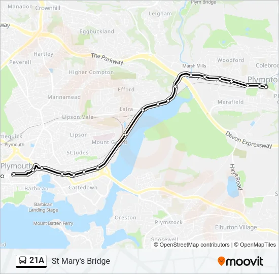 21A  Line Map