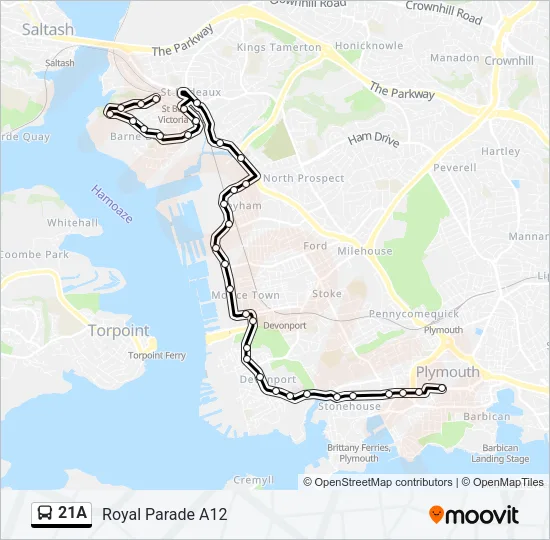 21A  Line Map