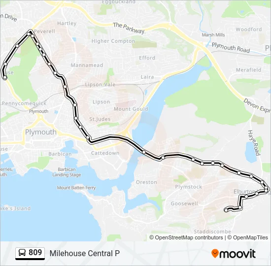 809  Line Map