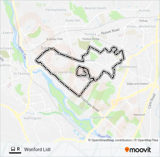 R  Line Map