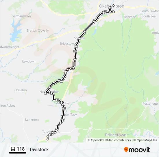 118  Line Map