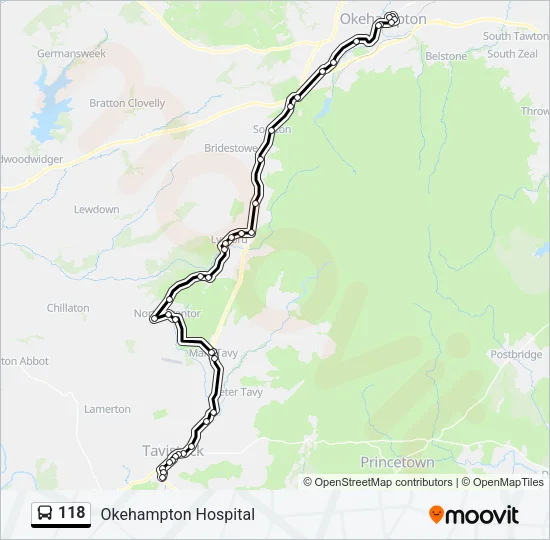 118  Line Map