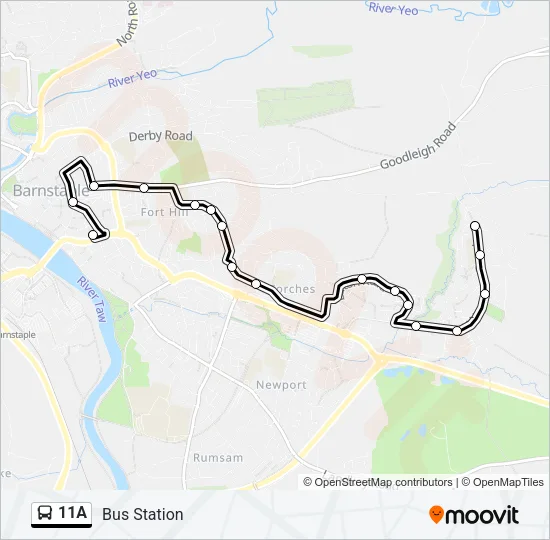 11A  Line Map