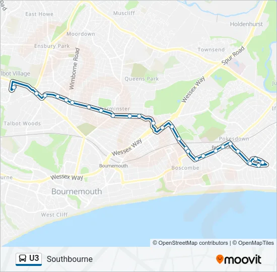 U3 Bus Line Map