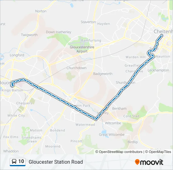 10 Bus Line Map