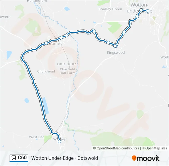 C60 Bus Line Map