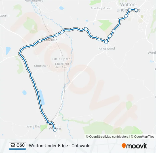 C60 Bus Line Map