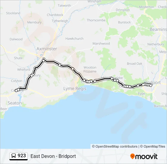 923 Bus Line Map