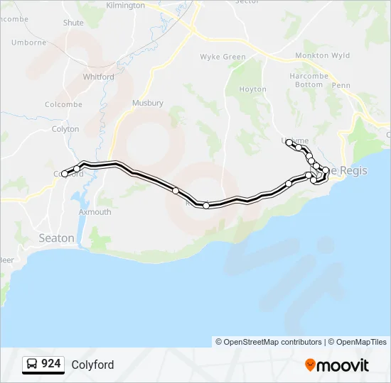 924 Bus Line Map
