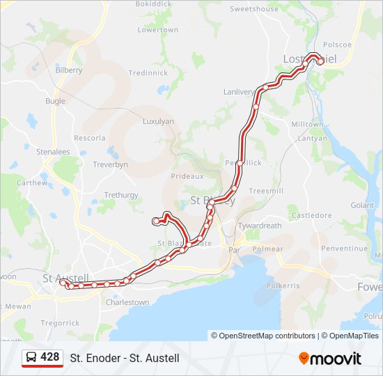 428 Route: Schedules, Stops & Maps - Cott Road (Updated)