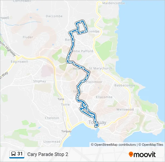 31 Route: Schedules, Stops & Maps - Cary Parade Stop 2 (Updated)