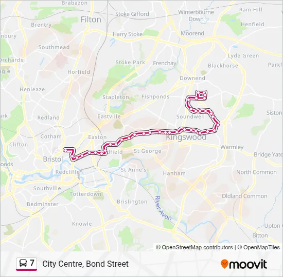 7 Route: Schedules, Stops & Maps - City Centre, Bond Street (Updated)