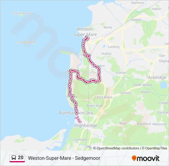 20 Bus Line Map