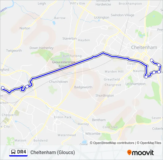 DR4 Bus Line Map