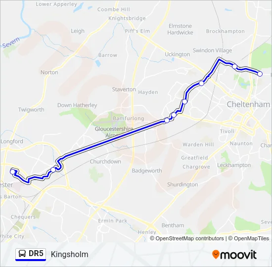 DR5 Bus Line Map