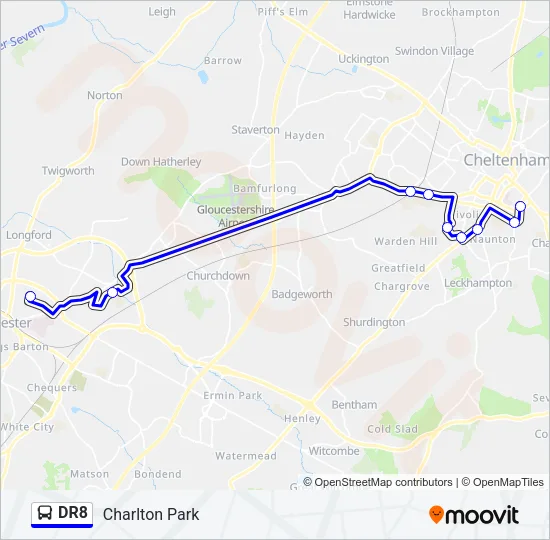 DR8 Bus Line Map
