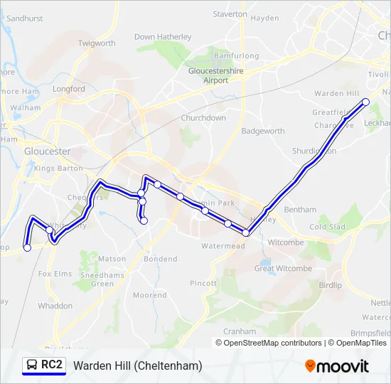 RC2 Bus Line Map
