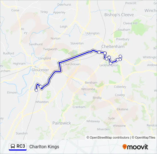 RC3 Bus Line Map