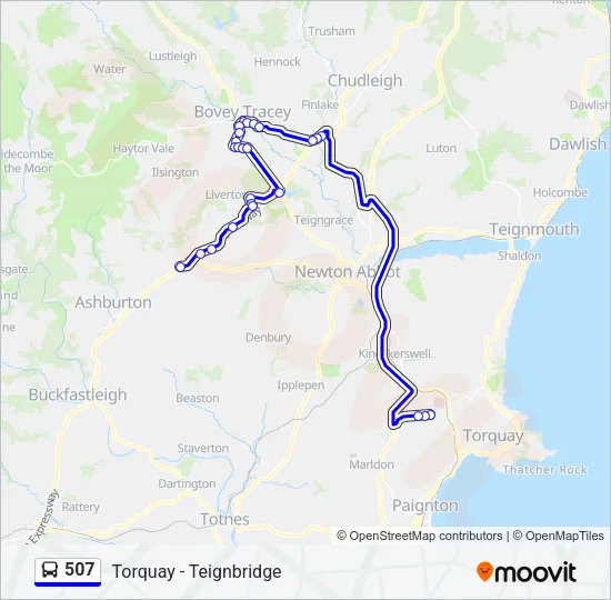 507 Bus Line Map