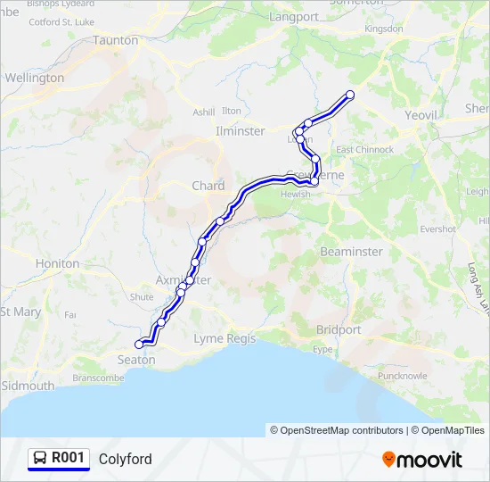 R001 Bus Line Map