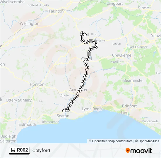 R002 Bus Line Map