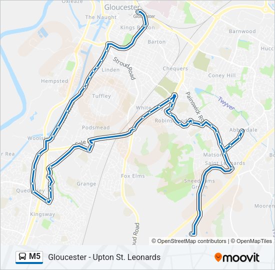 m5 Route: Schedules, Stops & Maps - M5 Services (Updated)