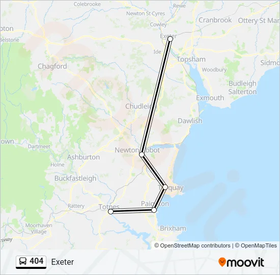 404 Bus Line Map
