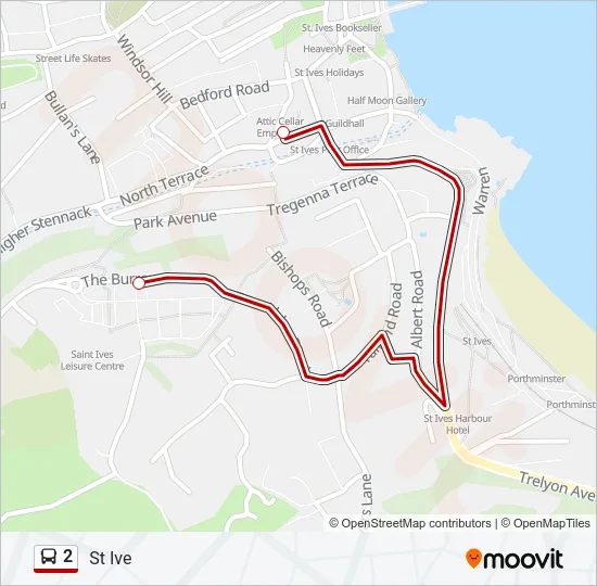 2 Bus Line Map