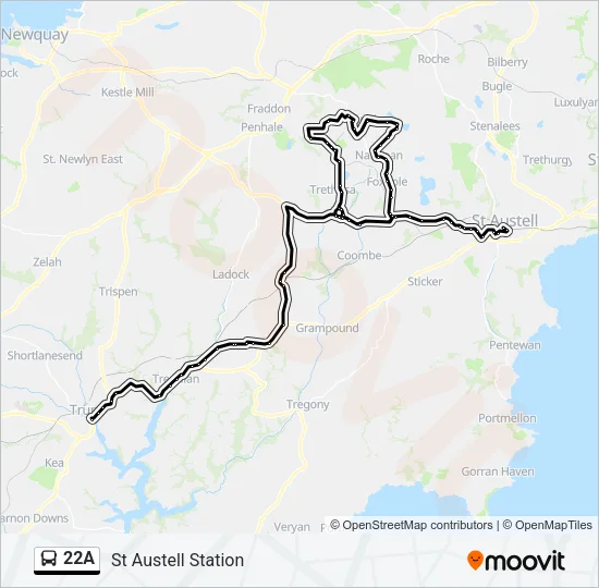 22A Bus Line Map