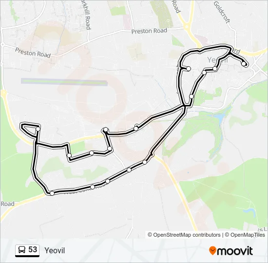 53 Bus Line Map