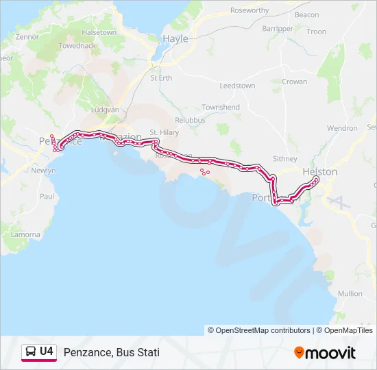 U4 Bus Line Map