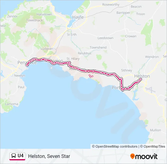 U4 Bus Line Map
