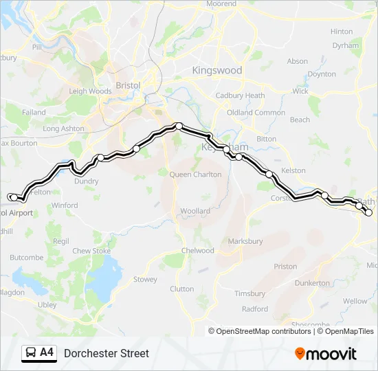 A4 Bus Line Map