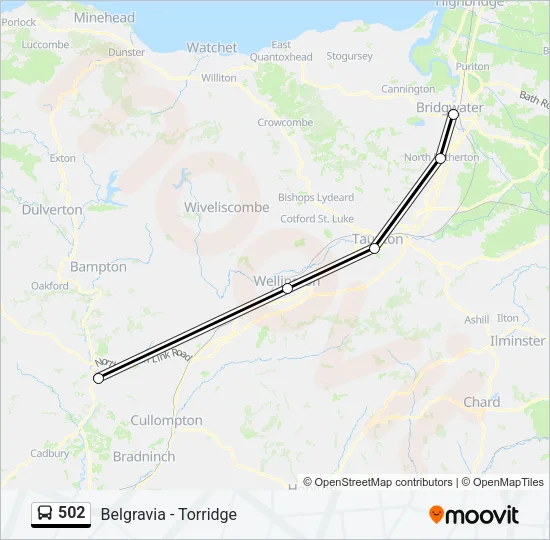 502 Bus Line Map