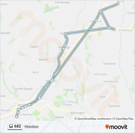 682 bus Line Map