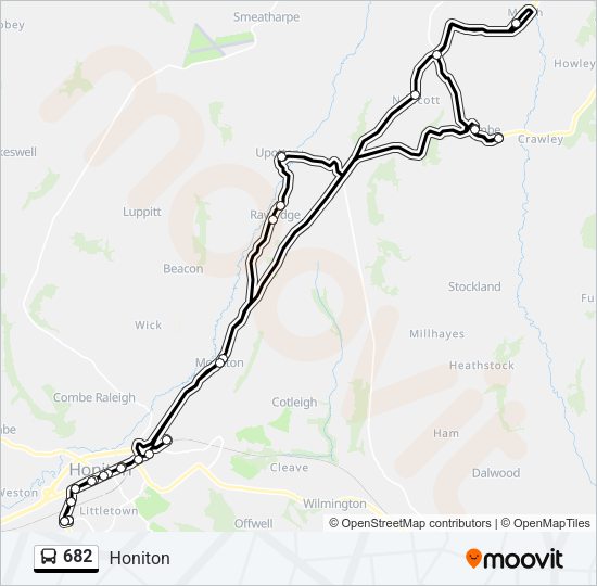 682 Bus Line Map