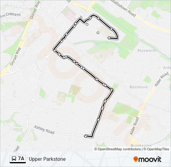 7A Bus Line Map