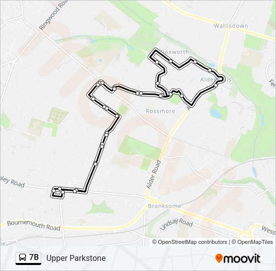 7B Bus Line Map