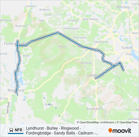 NFR Bus Line Map