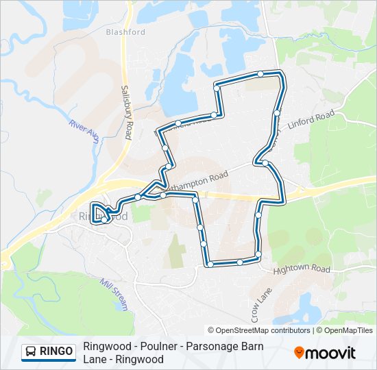 RINGO Bus Line Map