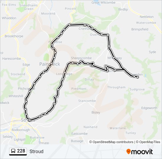 228 Bus Line Map