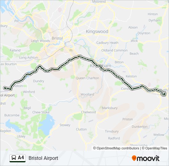 A4 Route Schedules Stops Maps Bristol Airport Updated a4-route-schedules-stops-maps-bristol-airport-updated