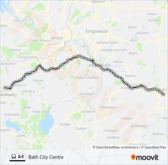 A4 Bus Line Map