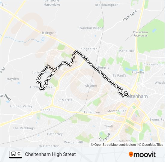 C Bus Line Map